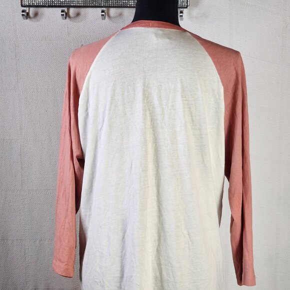 Sweet Claire Oversized Red Orange Yellow Adventure Vibes Rose Gold LS Tee Size M - Picture 16 of 16